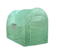 Serre De Jardin Polytunnel Fenêtres Portes Galvanisés Couverture En Pe Cadre En Métal Extérieur Plantes Diamètre 19mm 4m X 2m