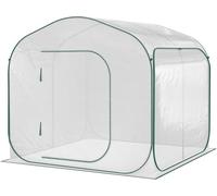 Serre Pop-up - Outsunny - 2x2m - Porte Zippée Enroulable - Sac de Transport Inclus - 4,33 m²