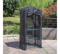 Serre portable pour l'extérieur et l'intérieur, portes transparentes à fermeture éclair, petite serre pour cultiver des plantes, 69 x 49 x 160 cm