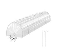 Serre pour parterre de jardin - Mini cloche tunnel | Bâche de protection extérieure avec pneus pour protéger contre le gel et le gel, protection des de jardin pour balcons et terrasses, blanc