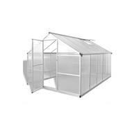 vidaXL Serre renforcée en aluminium avec cadre de base 7,55 m²