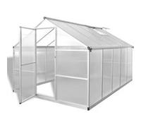 vidaXL Serre renforcée en aluminium avec cadre de base 7,55 m²