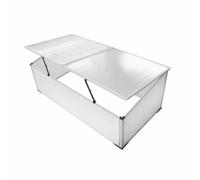 Serre sans fond avec 2 couvercles | Polycarbonate, résistant aux UV, aux intempéries, pour légumes, fleurs et tortues