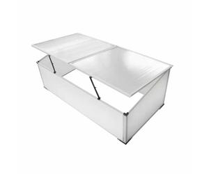 Serre sans fond avec 2 couvercles | Polycarbonate, résistant aux UV, aux intempéries, pour légumes, fleurs et tortues