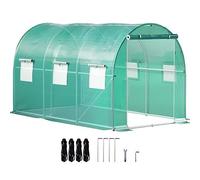 Serre sans rendez-vous 3,7 x 2 m Tunnel Planteur Tente de culture Cadre galvanisé 12 pi Portable Plant Hot House Pour le bricolage
