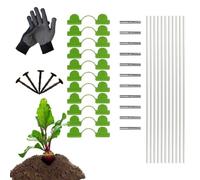 Serre Shoops Grow Tunnel, Kit de tunnels de croissance des cerceaux de serre, Arcs de maille de tunnel de croissance de serre de jardin, Support de serre Kit Hoop House, Clôtures de