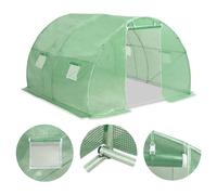 Serre Tente Abri Plante Fleur Légumes 9 M² 300 X 300 X 200 Cm Vert Helloshop26 02_0044456 Multicolore