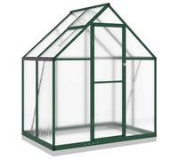 Helloshop26 Serre Tente abri Plante Fleur légumes avec Cadre de Base 169 x 114 x 202 cm Aluminium Vert 02_0044487