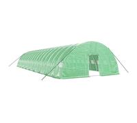 Serre Tente Abri Plante Fleur Légumes Avec Cadre En Acier 108 M² 18 X 6 X 2,85 M Vert Helloshop26 02_0044532 Multicolore