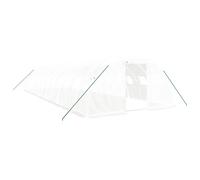 Serre Tente Abri Plante Fleur Légumes Avec Cadre En Acier 48 M² 12 X 4 X 2 M Blanc Helloshop26 02_0044595 Multicolore