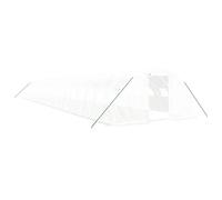 Serre Tente Abri Plante Fleur Légumes Avec Cadre En Acier 80 M² 20 X 4 X 2 M Blanc Helloshop26 02_0044635 Multicolore