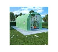 vidaXL Serre tente 9 m² (4,5×2×2 m) Tissu PE vert – Modèle 48165