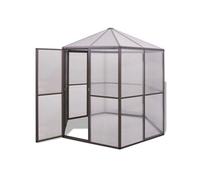 Serre en Aluminium Tente Abri Plantes Fleurs Jardin Cour Extérieur vidaXL