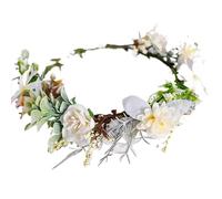 Serre-TêTe à Couronne De Fleurs Petite couronne de fleurs fraîches, serre-tête, fée, gaz, rose, fleur, coiffe(Color 6)