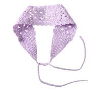 Serre-tête à fleurs ajourées, bandeau extensible pour femmes et adolescentes, accessoire de mode, bandes tricotées en dentelle florale pour femmes et filles