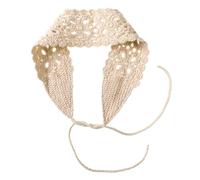 Serre-tête à fleurs ajourées, bandeau extensible pour femmes et adolescentes, accessoire de mode, bandes tricotées en dentelle florale pour femmes et filles