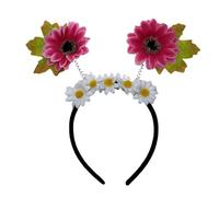 Serre-tête à fleurs en forme de tournesol - Couleur vive - Confortable à porter pour les festivals de musique et les fêtes