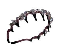 Serre-tête à griffes - Bandeau vintage avec perles artificielles - Serre-tête tendance élégant pour le quotidien, la gym, les voyages, l'été, les festivals de musique, les fêtes, les vacances