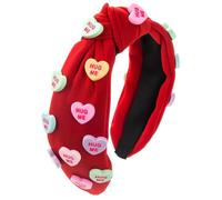 Serre-tête à large bord noué pour filles - Tendance - Multifonction - Pour le sport et la Saint-Valentin - Pour femme