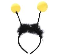 Serre-tête à LED abeilles avec antennes lumineuses pour filles - Bandeau à pompons pour femmes et filles