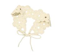 Serre-tête à nouer en tricot ajouré, accessoire pour cheveux avec ajustement réglable, bandeau de 6, 5 cm de largeur pour un look photo, bandeau en crochet floral, cerceau de cheveux en tricot
