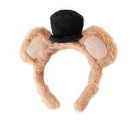 Serre-tête à oreilles d'animaux Bandeau de toilette marron