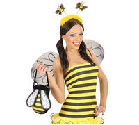 Serre Tête Abeille - WIDMANN - Accessoire de déguisement - Jaune - Adulte