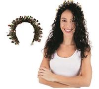 Serre-tête adulte guirlande - PTIT CLOWN - REF/22805 - Accessoire déguisement Noël - Multicolore - Vert T1