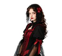 Serre-Tête Ailes d'Ange Gothique avec Nœud Lolita Concert Halloween