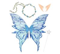 Serre-tête ailes de fée avec oreilles fleur