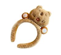 Serre-tête amusant en forme d'animal de dessin animé en peluche pour festival de musique, rassemblement, couvre-chefs pour femme pour lavage du visage pour le quotidien