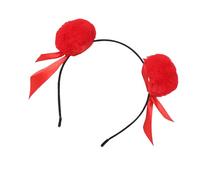 Serre-tête Anime Necha avec pompons en fourrure, chignons ludiques et à la mode, coiffures de coiffure, style traditionnel