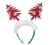 Serre-tête arbre de Noël pour femme avec flocons de neige