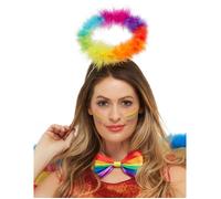 Auréole D?Ange Arc-En-Ciel Avec Marabu (Taille Unique) Multicolore