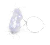 Serre-tête avec auréole blanche, LED clignotante, Halloween, carnaval