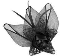 Serre-Tête avec Clip Roses by McBURN noir One Size