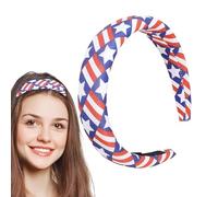 Serre-tête avec drapeau - Serre-tête antidérapant pour le jour de l'indépendance | Ornements de cheveux doux pour le jour du Souvenir - Coiffes pour le maquillage et l'entraînement