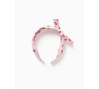 Serre-tête avec motif minnie et nœud rose clair TU