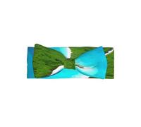 Serre-tête avec nœud pour bébé « An Island in the Ocean » et nœud doux pour les nouveau-nés, les tout-petits, les enfants.