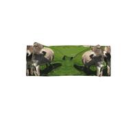 Serre-tête avec nœud pour bébé âne sur prairie verte, accessoire de cheveux pour nouveau-nés et nourrissons, adapté pour les bébés de 0 à 6 mois