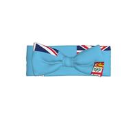 Serre-tête avec nœud pour bébé avec drapeau des Fidji pour filles - Bandeau en polyester doux et extensible, parfait pour les nouveau-nés de 0 à 6 mois, cadeau de bébé, accessoire photo