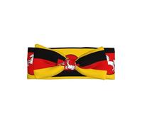 Serre-tête avec nœud pour bébé, motif drapeau de Basse-Saxe - Doux et extensible - Pour nouveau-nés et nourrissons - Joli nœud papillon - Pour fêtes et cadeaux
