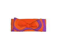 Serre-tête avec nœud rond orange et nœud doux pour bébé, accessoire pour les nouveau-nés, les tout-petits, les enfants.