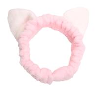 Serre-tête avec oreilles de chat en fourrure - Joli bandeau en peluche pour lavage du visage - Pour fête de vacances, festival de musique - Pour adulte