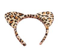 Serre-tête avec oreilles de chaton, accessoires photo, imprimé léopards, bandeau de fête, bandeau amusant pour festival de musique
