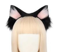 Serre-tête avec oreilles de chats - Bandeau pliable pour fille - Accessoire de fête à thème - Sous-cultures