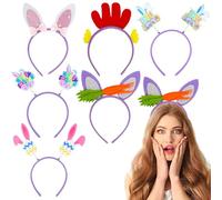 Serre-tête avec oreilles de lapin, adorable serre-tête avec oreilles de lapin - Coiffe de Pâques pour fête de Pâques, fête sur le thème du lapin, jeu de rôle, bal masqué, anniversaire