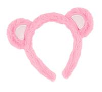 Serre-tête avec oreilles d'ours en fourrure avec design réglable pour enfants et femmes, accessoire de cheveux en peluche douce, usage quotidien ou fêtes, bandeaux élastiques pour enfants