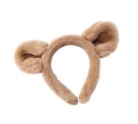 Serre-tête avec oreilles d'ours, serre-tête avec oreilles d'animaux, bandeau avec oreilles d'ours en peluche flou, bandeau pour lavage du visage, bandeau antidérapant pour le soin de la peau pour
