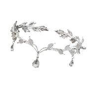 Serre-tête avec pendentif en cristal pour mariée et demoiselles d'honneur vintage pour cheveux de vigne - Couronne de fête, événement formel, H, taille unique